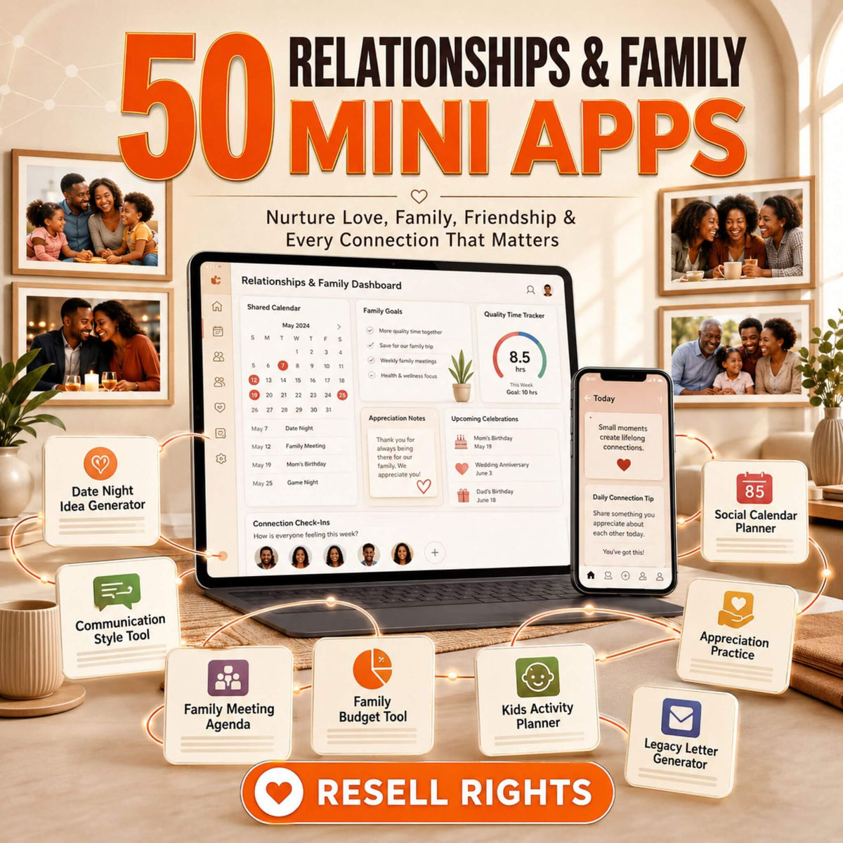 50 Mini Apps: Relationships & Family + Commercial Resell Rights