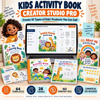 Kids Activity Book Creator Studio Pro main product cover