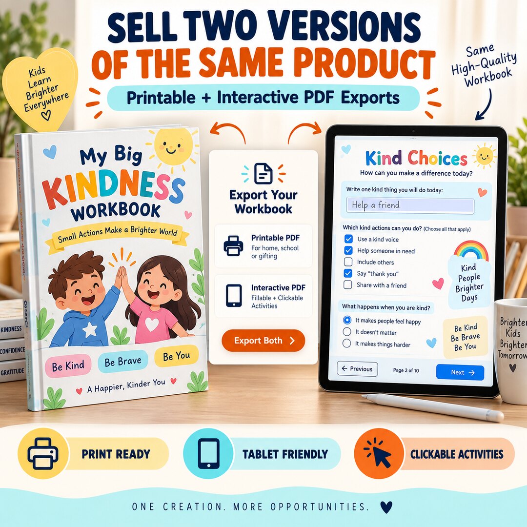 Printable and interactive PDF exports