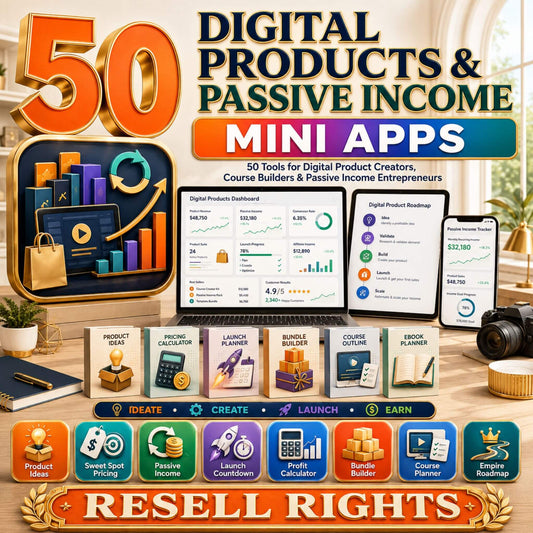50 Mini Apps: Digital Product + Commercial Resell Rights